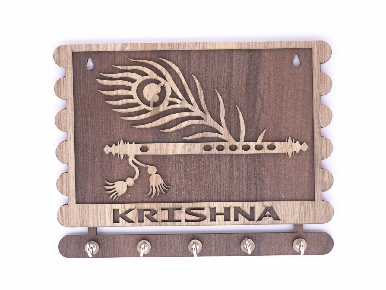 Krishna Wooden Keyholder