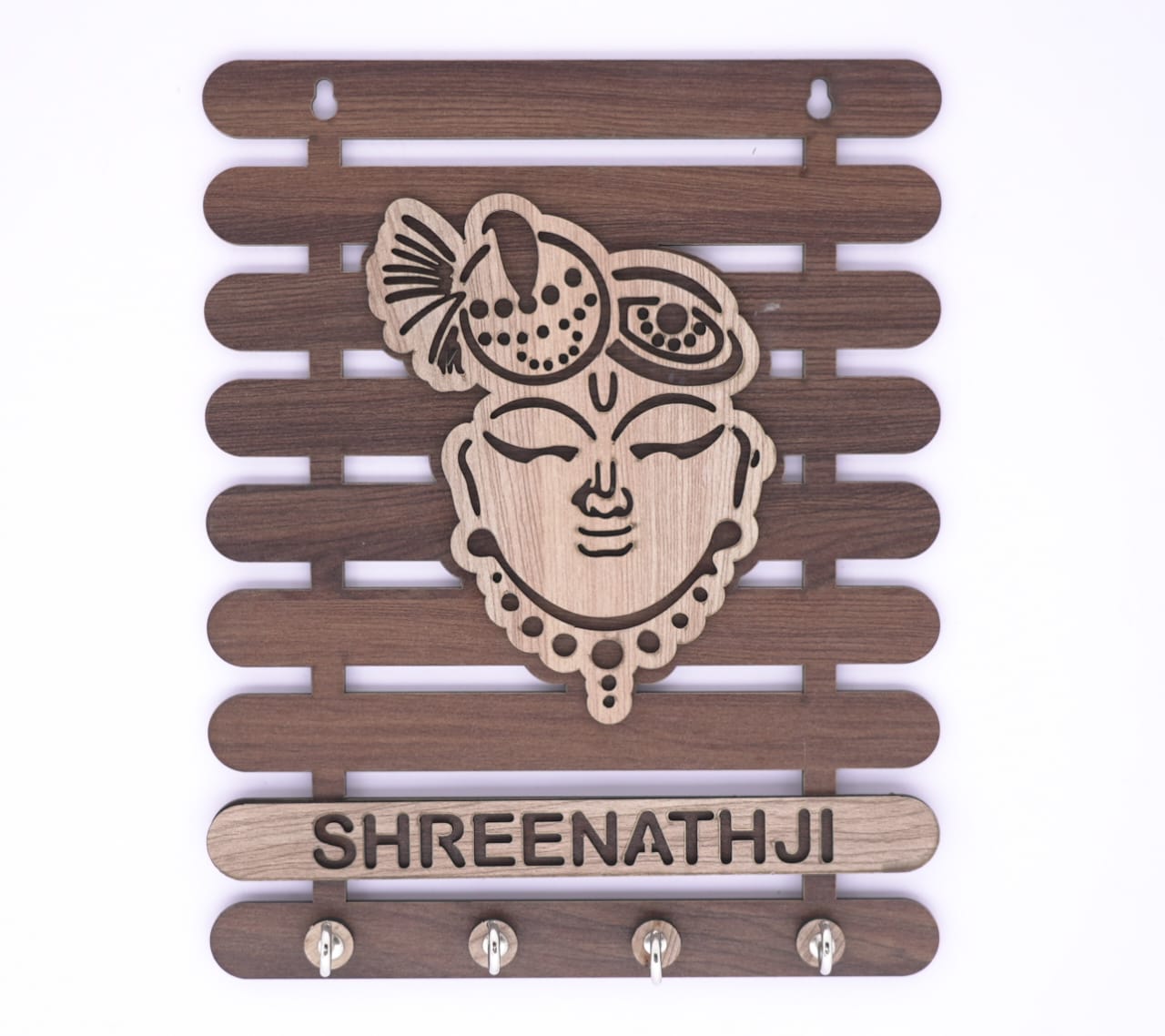ShreenathJi Wooden Keyholder
